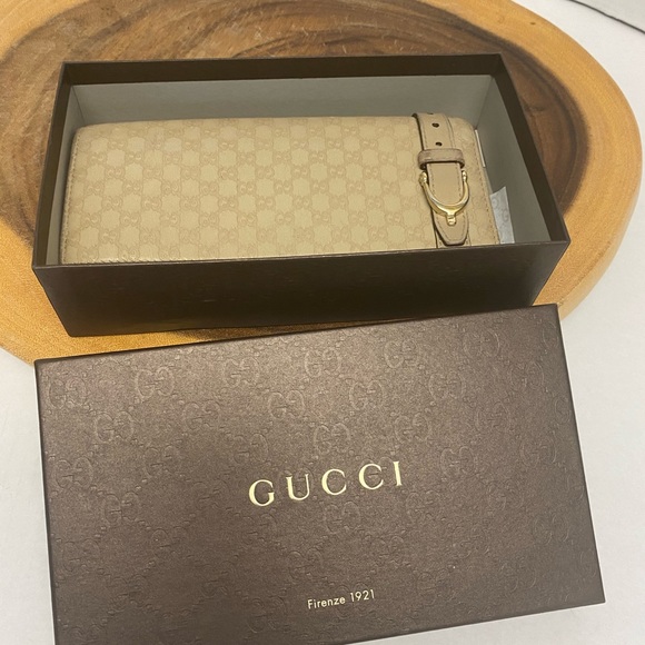 Gucci Micro G Leather Embossed Wallet in Box - Picture 1 of 12